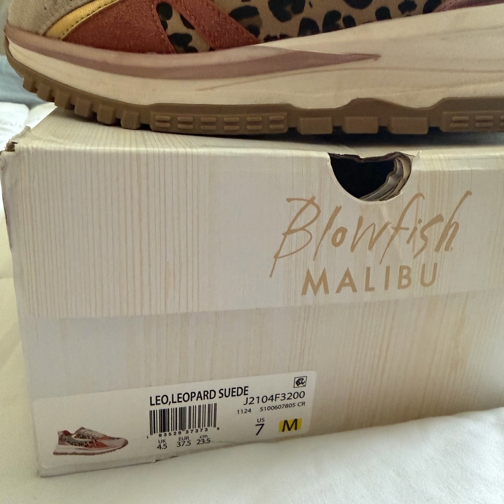Blowfish Multicolor Leopard Print Platform Sneakers - Picture 5 of 5